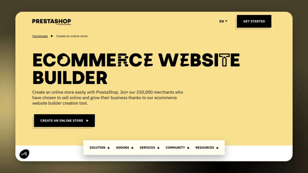 Ecommerce Website Builder-PrestaShop