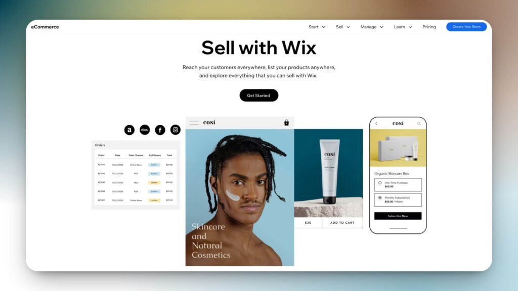 Wix eCommerce sell with Wix