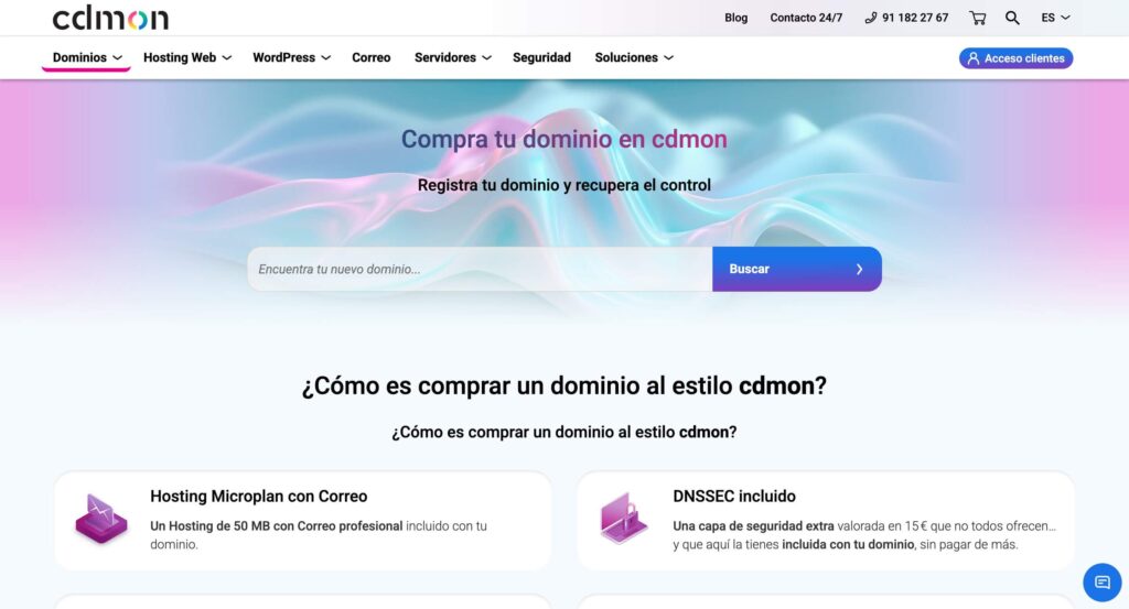 cdmon registrador de dominios