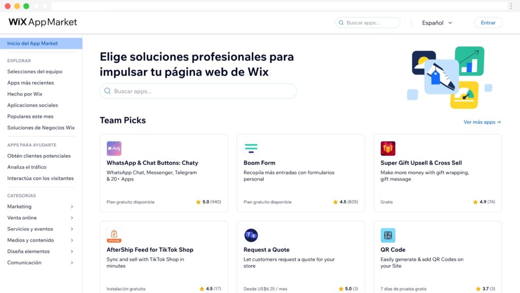 Wix App Market