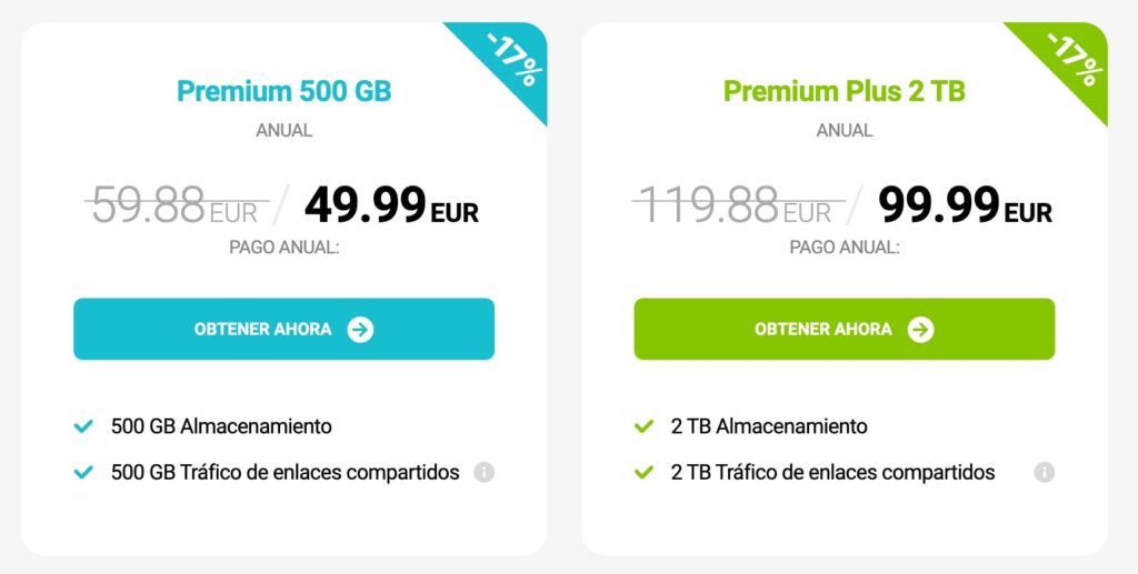 pCloud plan anual