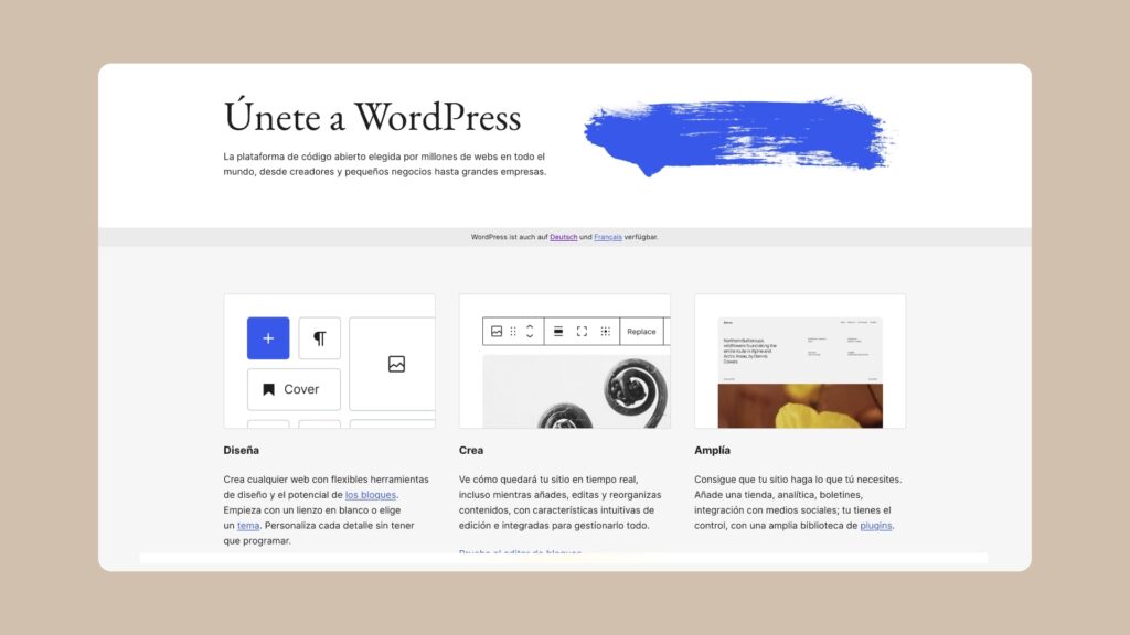 WordPress paginas web