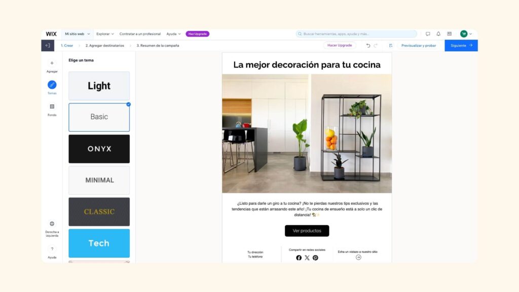 Email Marketing de Wix