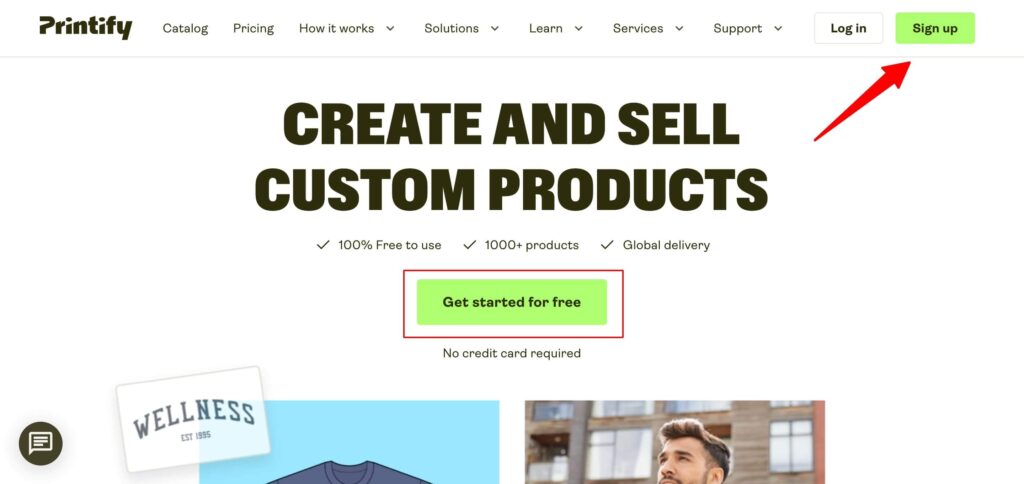 Crear cuenta Printify