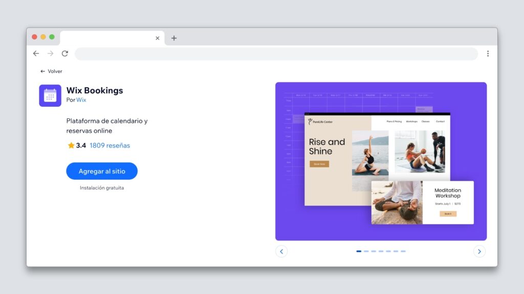 Wix Bookings App para reservas online
