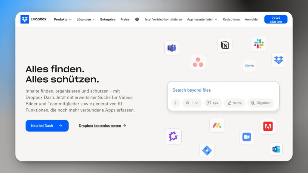 Dropbox Cloud Speicher