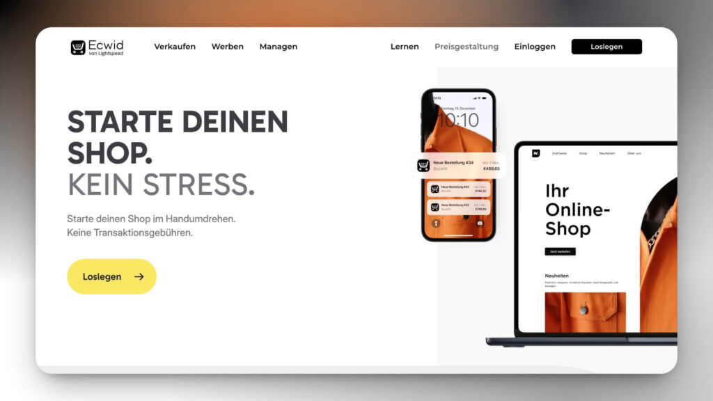 Ecwid online-shop baukasten