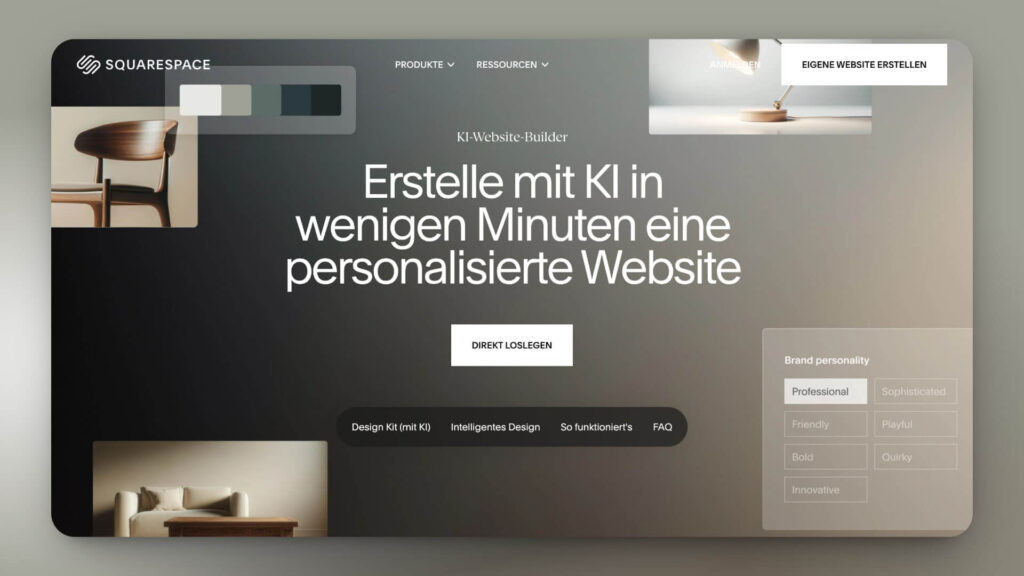 Squarespace creador web IA