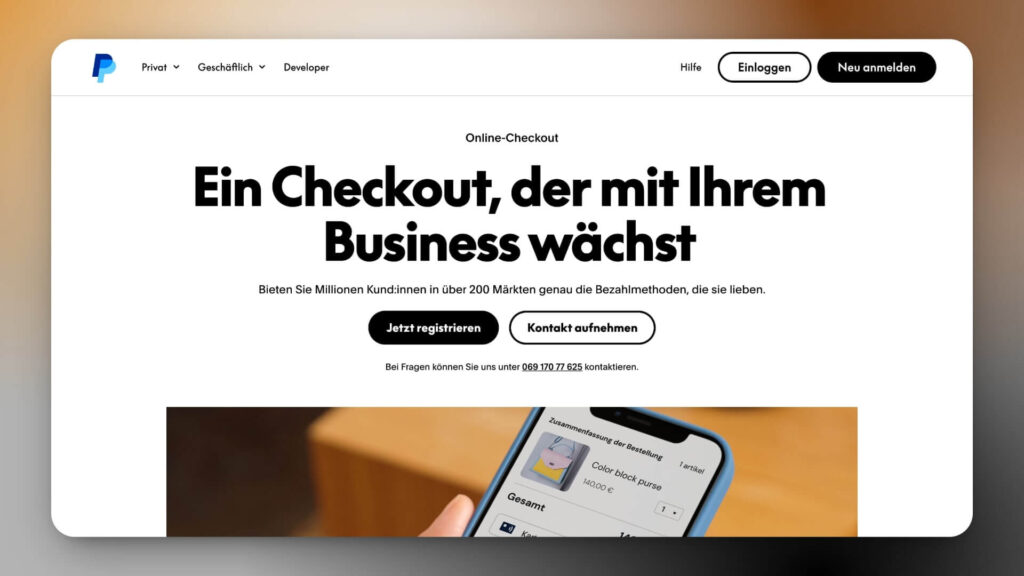 PayPal-Zahlungslösung