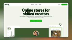 Sellfy for Print on Demand Ecommerce