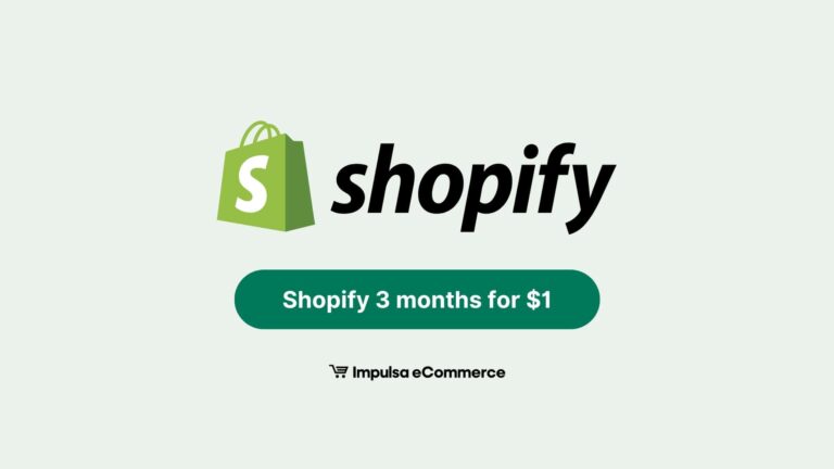 Shopify 3 months for 1 dollar