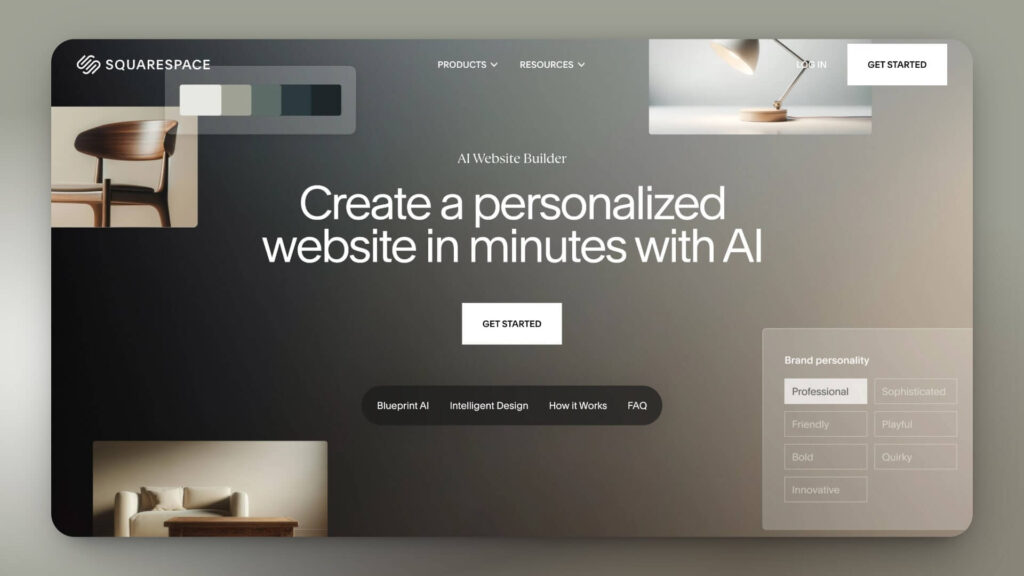 Squarespace creador web IA