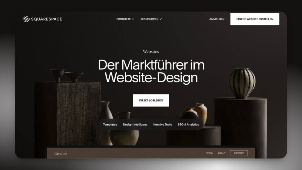 Squarespace Webseiten-Baukasten