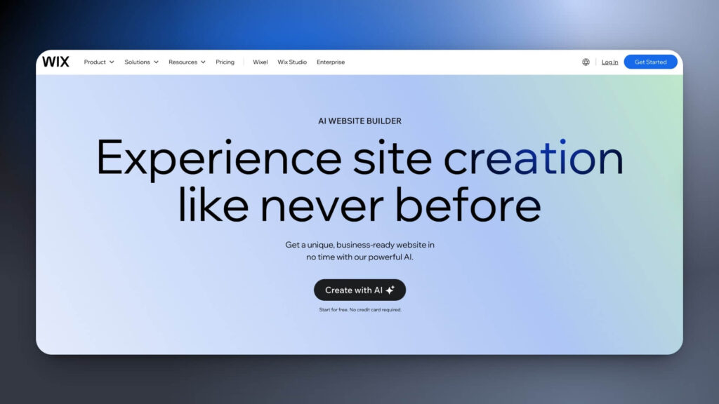 Creador de sitios web con IA de Wix