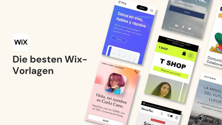 Die besten Wix-Vorlagen
