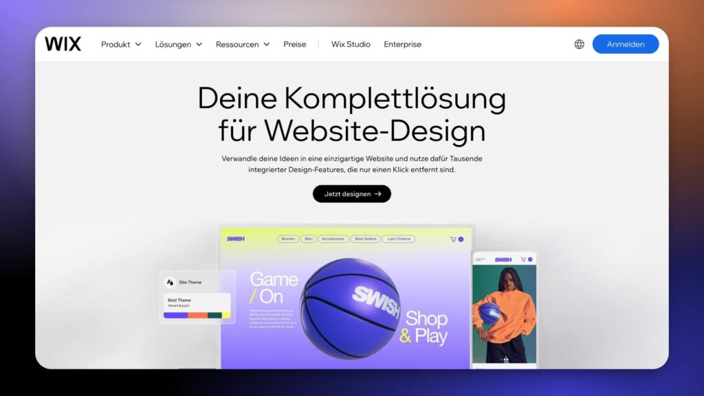 Wix Webseiten-Baukasten