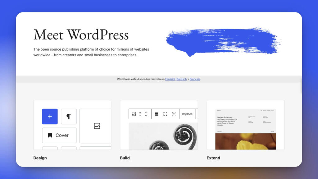 Wordpress web pages