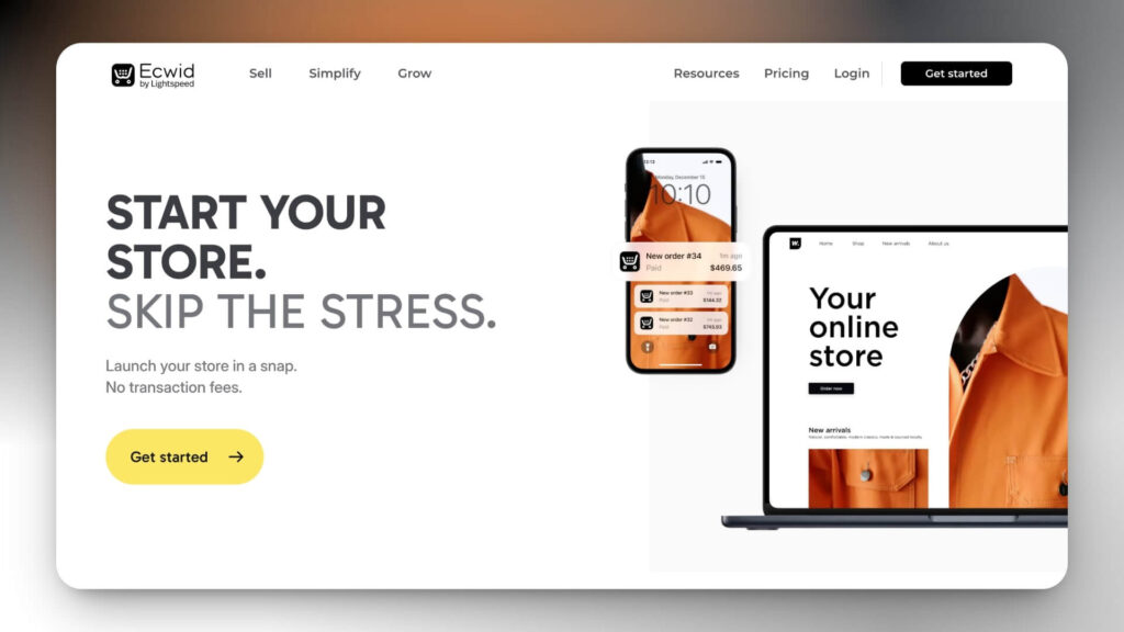 Ecwid Ecommerce Site Builder