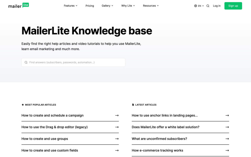 MailerLite Help Center