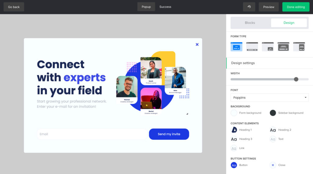 Popup Builder MailerLite