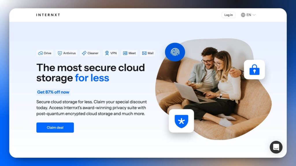 Internxt lifetime storage plans