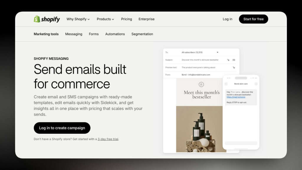 Shopify Messaging App