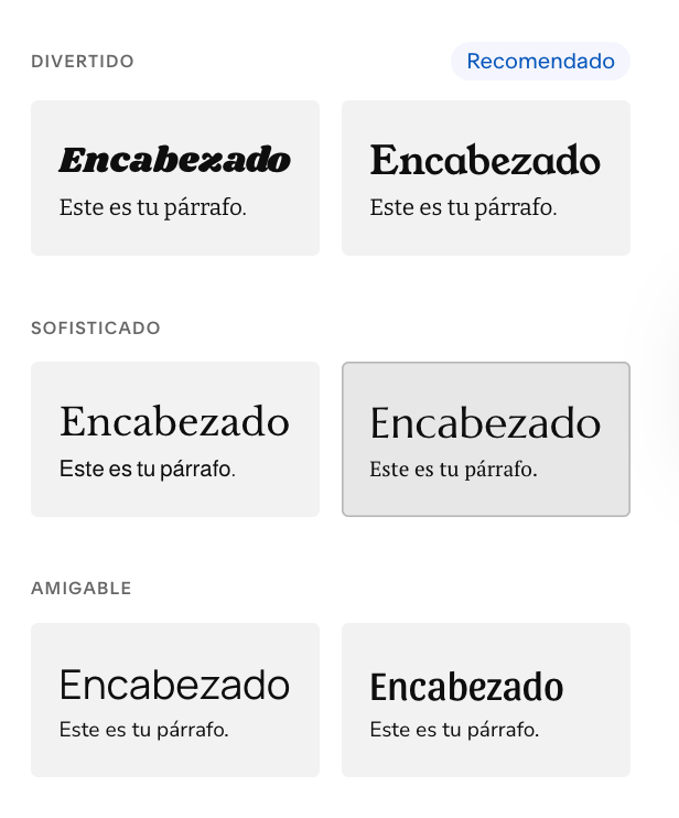 tipo de fuente squarespace