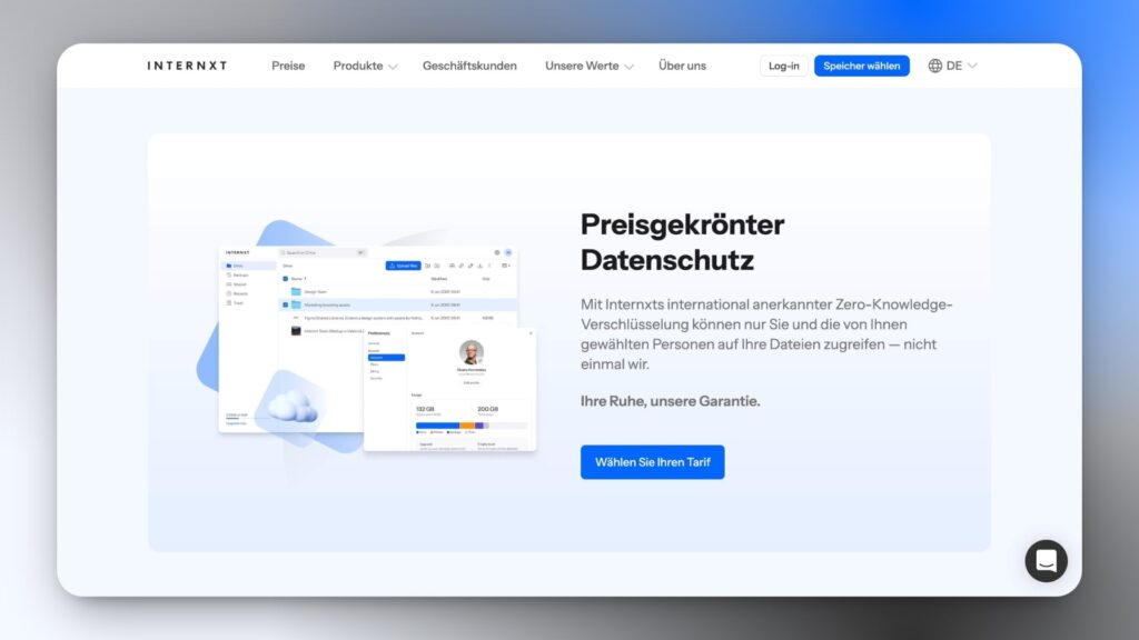 Internxt Google Drive alternativen