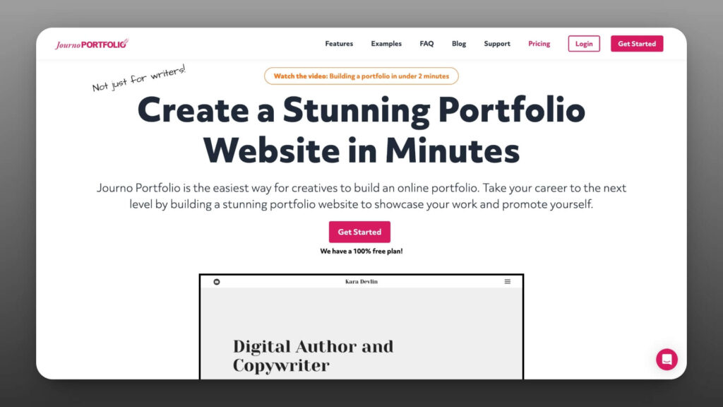 Journo Portfolio Website Builder