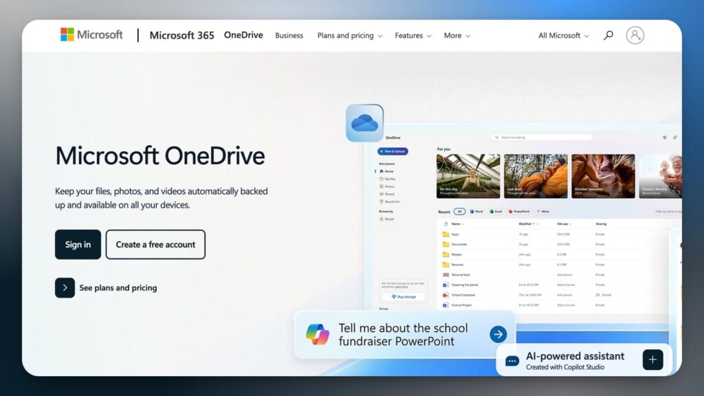 Microsoft OneDrive alternative to Google Drive
