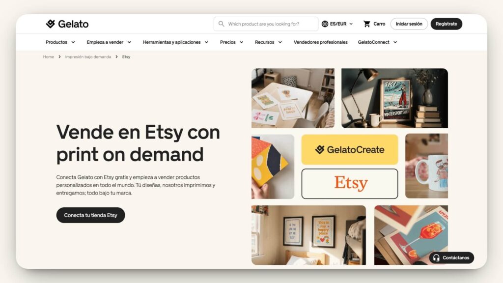 Gelato Print on Demand Etsy