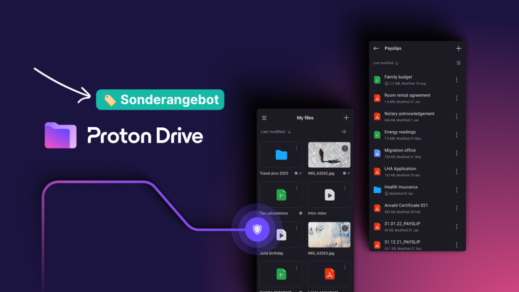 Proton Drive Cloud-Speicher-Angebote