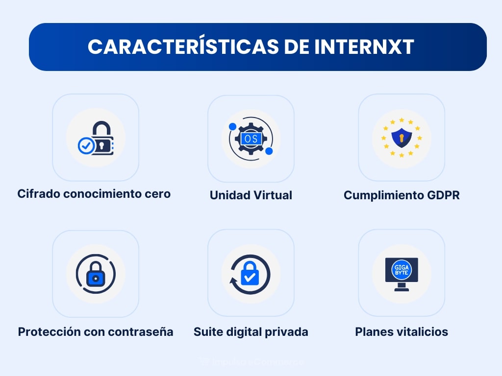 Características de Internxt