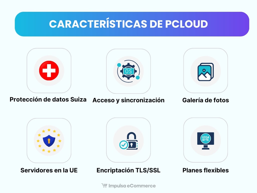 Características de pCloud