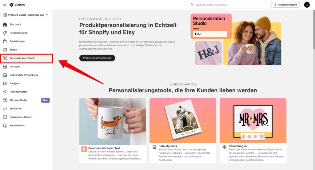Personalization Studio Gelato Tutorial