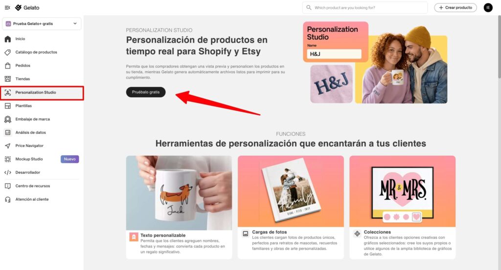 Personalization Studio Gelato tutorial