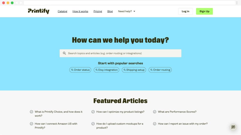 Printify Help‑Center