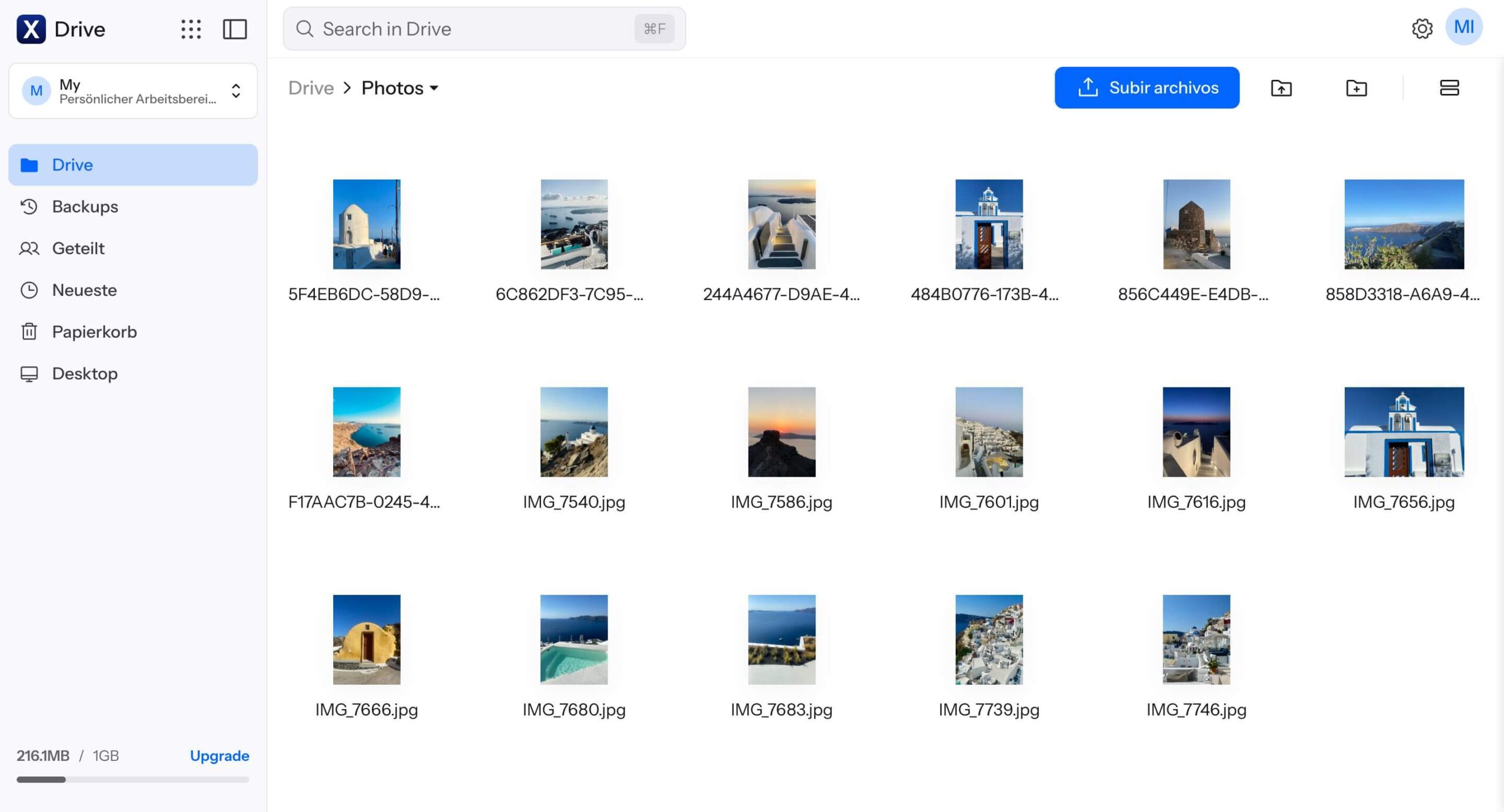 Internxt Drive Fotos