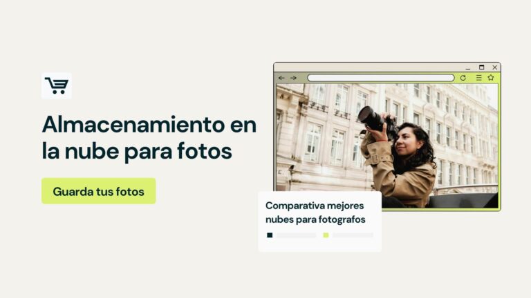 Almacenamiento en la nube para fotógrafos