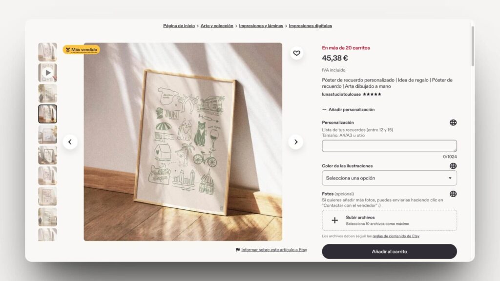 Idea Poster Personalizado Etsy