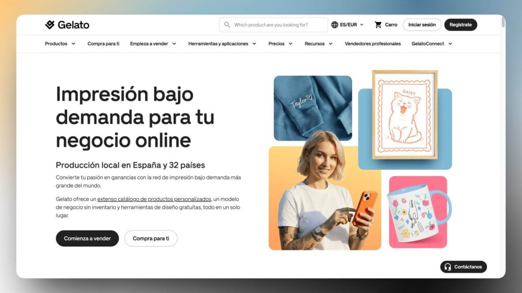 Impresión bajo demanda con Gelato