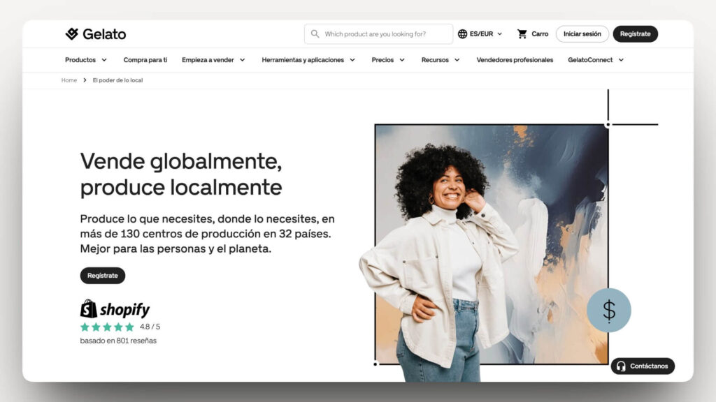 Vende Globalmente con Gelato Print on Demand